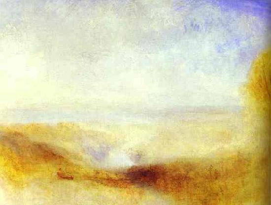 J.M.W. Turner Landscape with River and a Bay in Background. China oil painting art